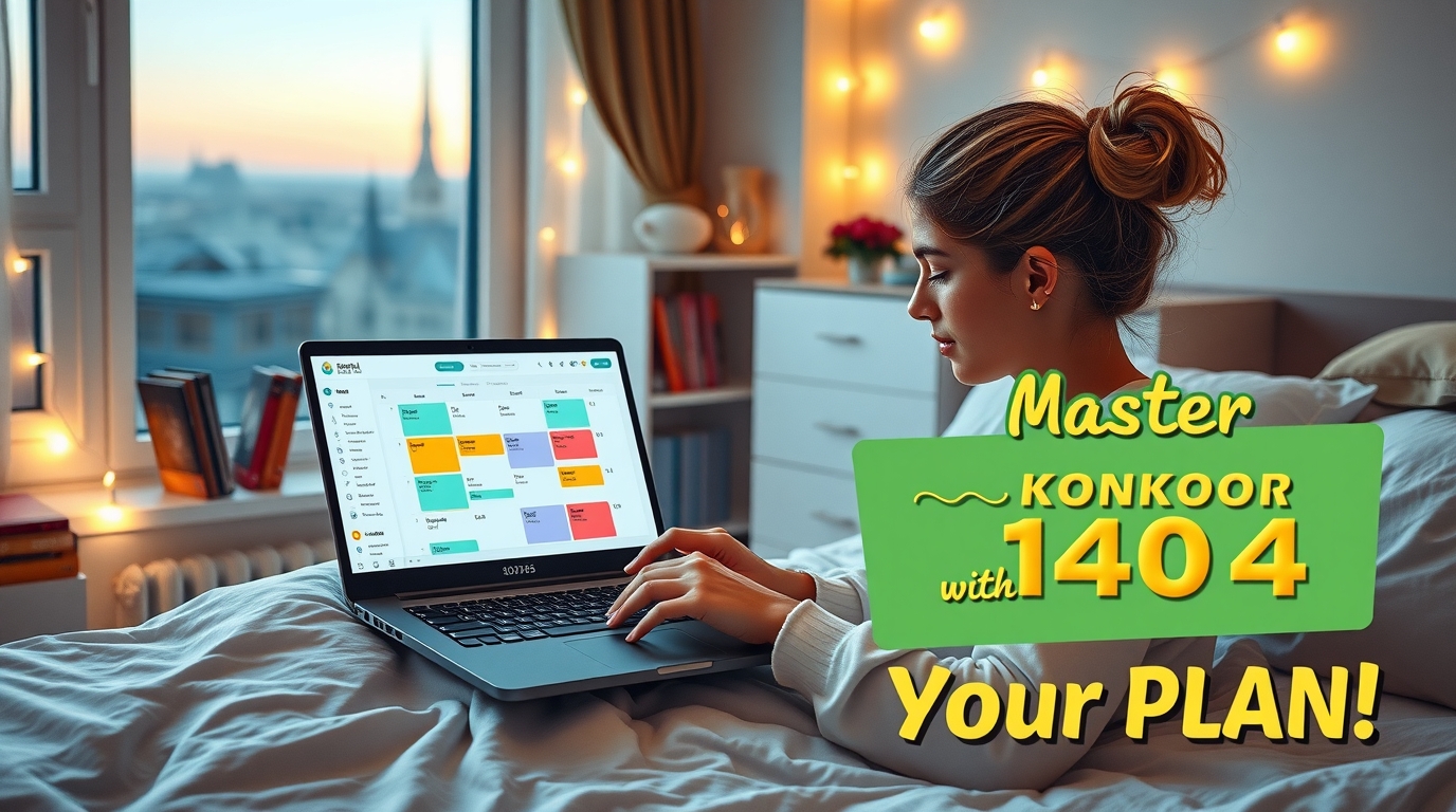 جدول برنامه‌ریزی کنکور 1404 با ژنرال کنکور
